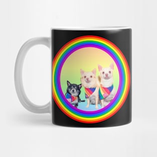 Trio Rainbow Scarf Mug